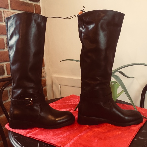 Joe Fresh Shoes Joe Fresh Black Leather Riding Boot Poshmark